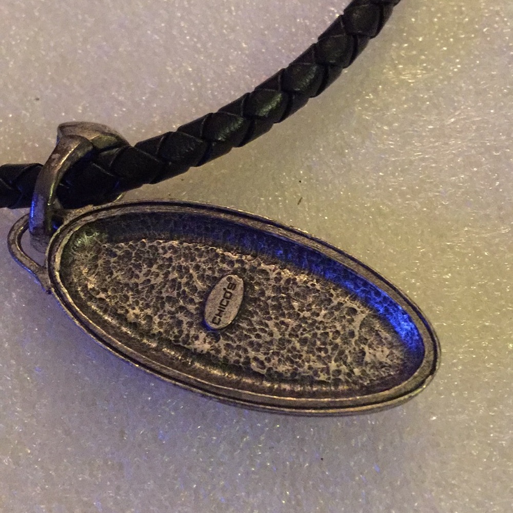 Chico’s leather necklace chocker - Picture 2 of 3